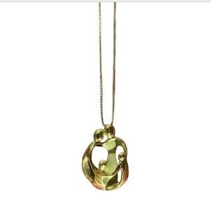 Carolyn Pollack gold over 925 Sterling silver necklace
